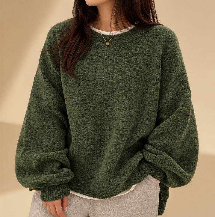 EVERLIGHT | SPLIT DETAIL CASUAL SWEATER