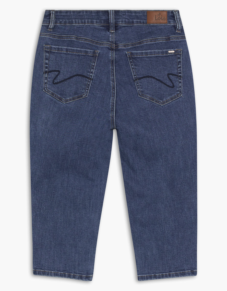 Classic Stretch Denim Capri
