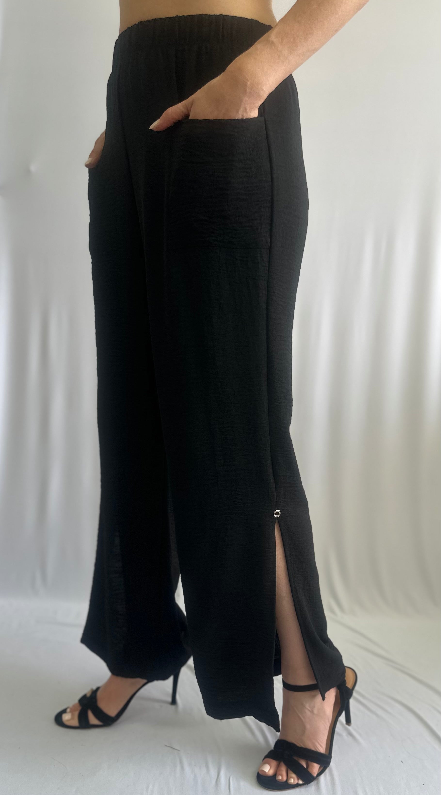 Side-Slit Pull on Pant