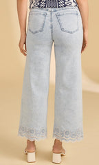 Scalloped Hem Crop Jean