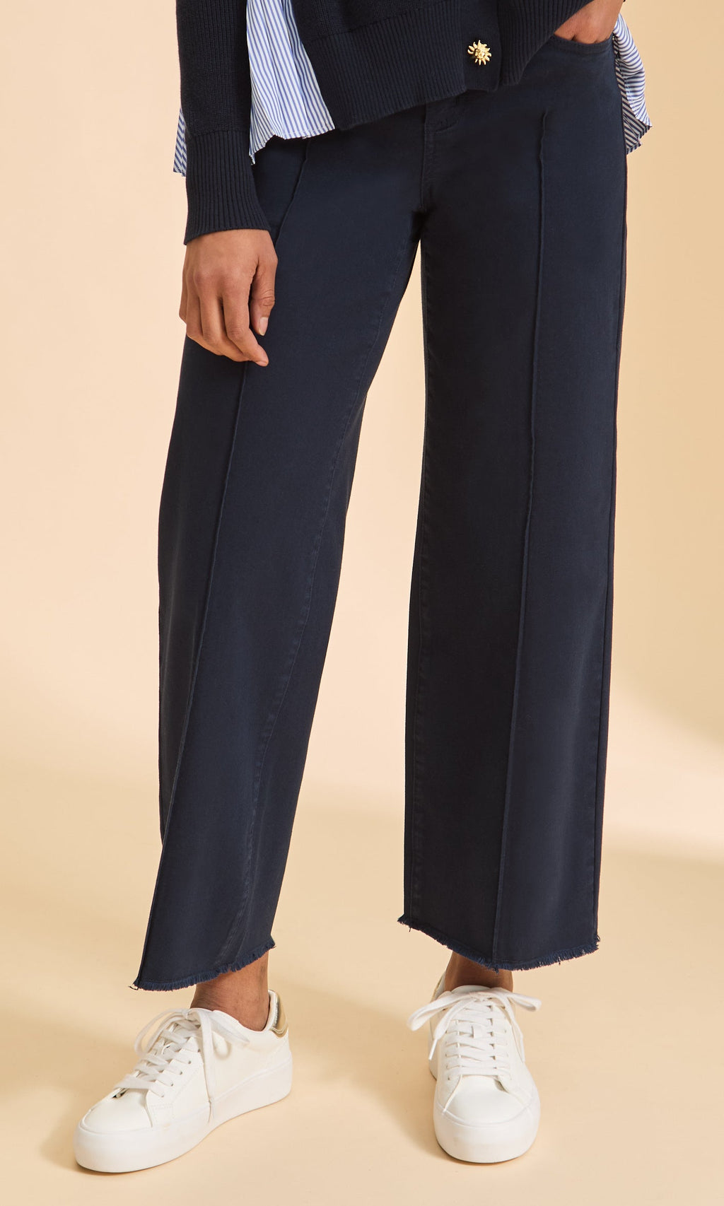 Cropped Wide-Leg Pants