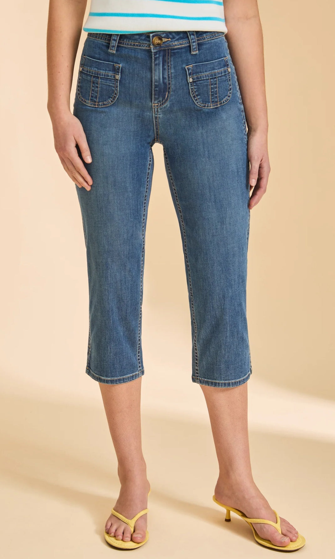 Patch Pocket Capri Jean