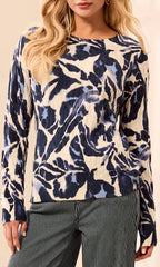 Botanical Cable Knit Sweater