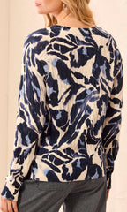 Botanical Cable Knit Sweater
