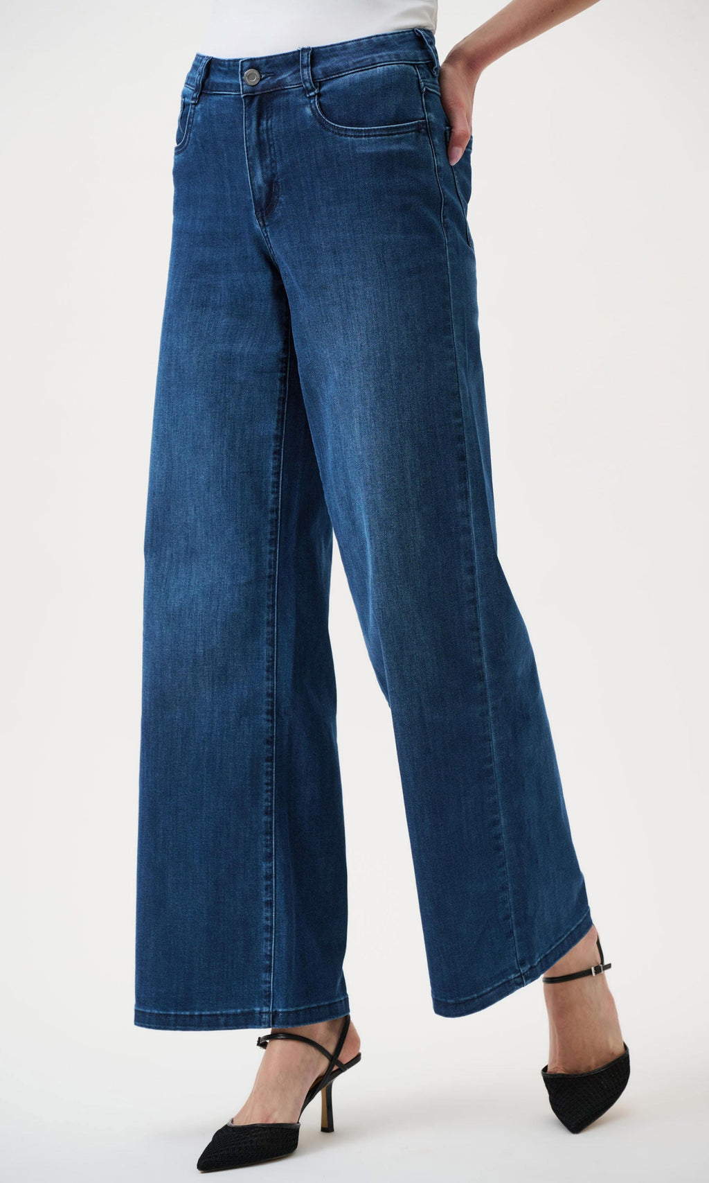 Goldie | Classic Wide-Leg Stretch Jeans