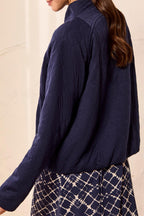 Quilted Zip-Up Jacket