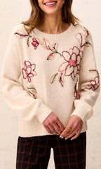 Floral Embroidered Sweater