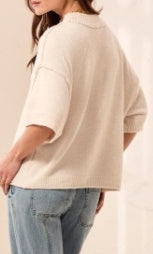 Elbow Sleeve Knit Pullover
