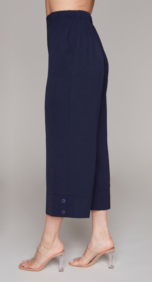 Button Detail Crop Pant