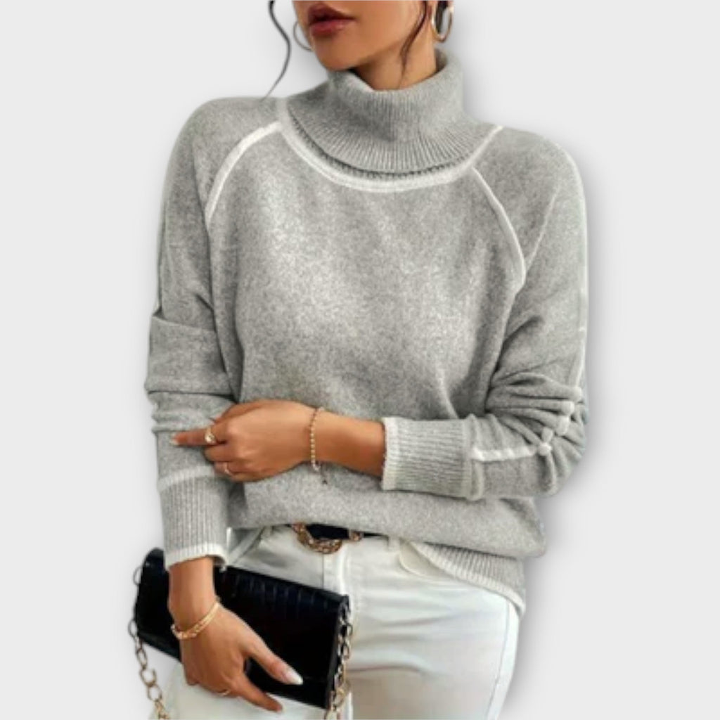 Aurora - Casual Turtleneck Jumper