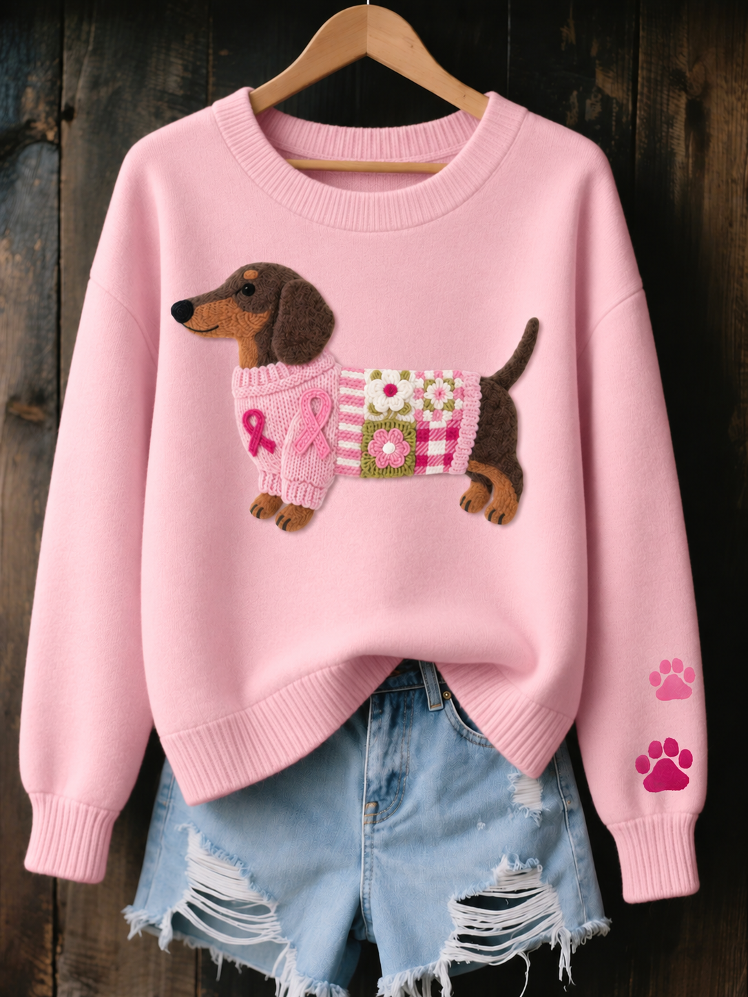 Dottie | Dachshund Print Jumper