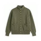 Cotton Snap Front Cardigan