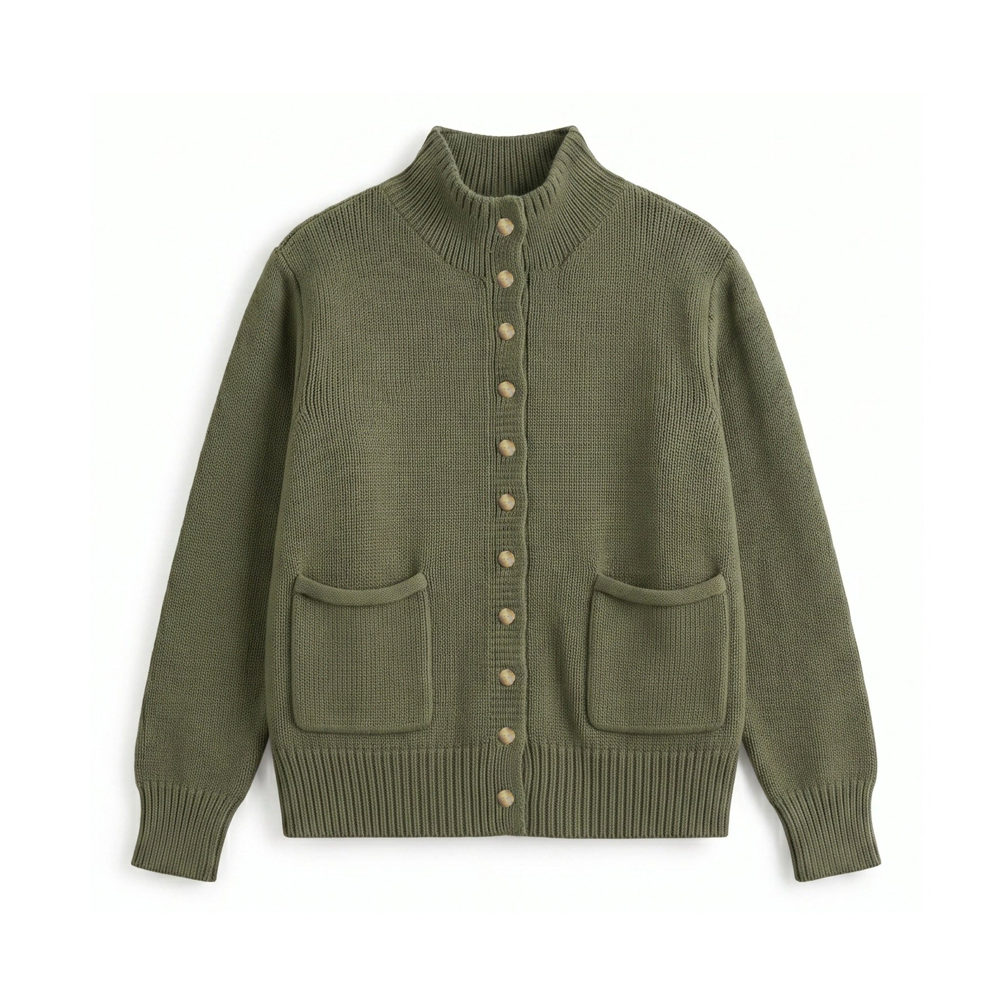Cotton Snap Front Cardigan