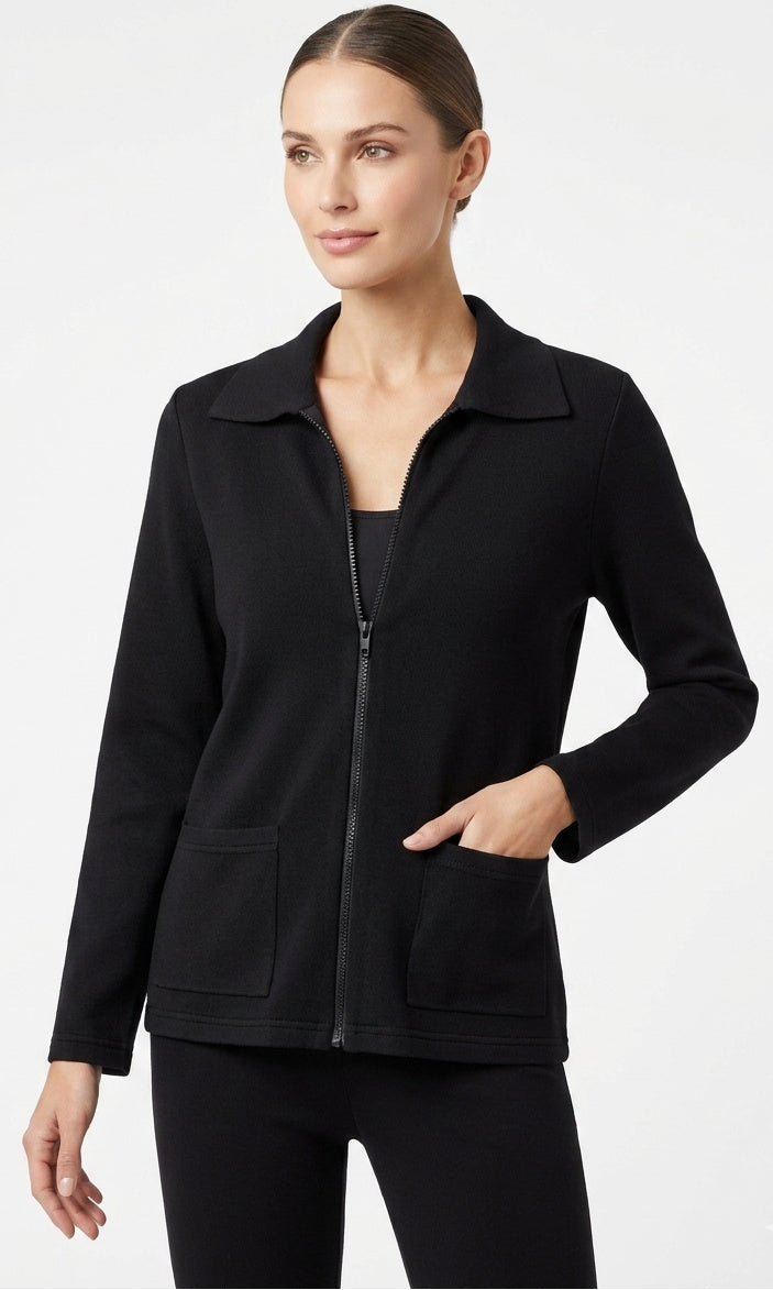 Zip Front Modal Blend Jacket