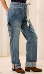 Carpenter Jean w/Removable Scarf