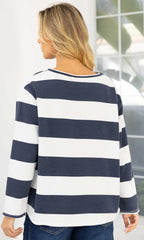 Relaxed Stripe Sweatshirt