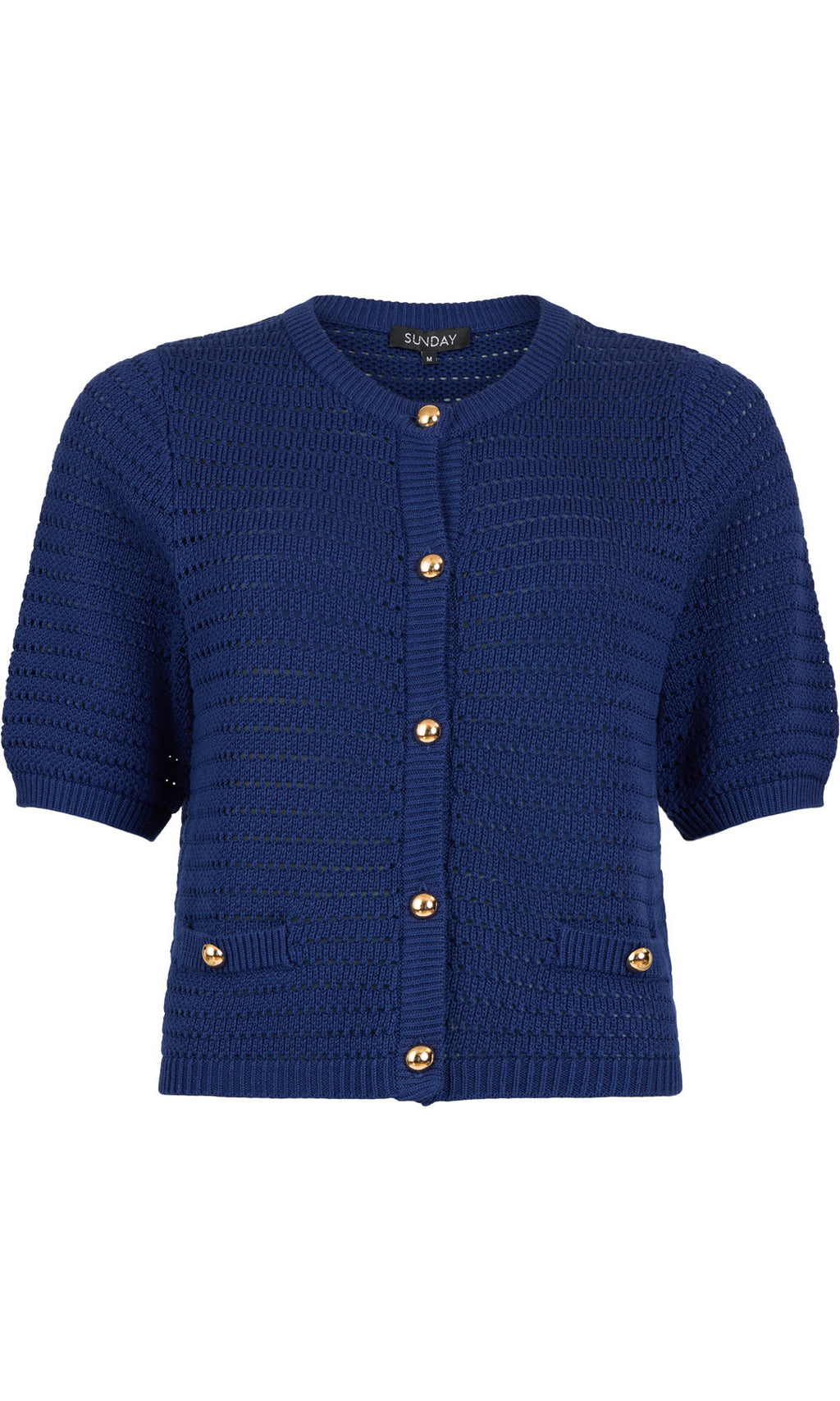 Elbow Sleeve Button Cardigan