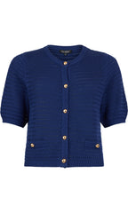 Elbow Sleeve Button Cardigan