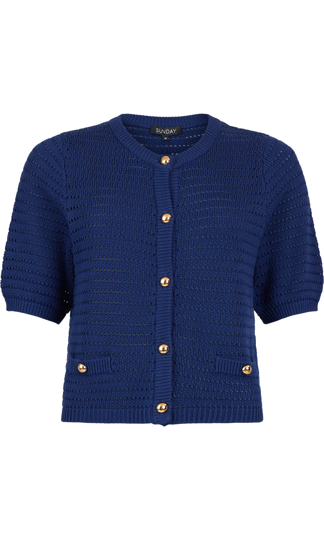 Elbow Sleeve Button Cardigan