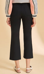 Pull-On Cropped Straight Leg Pants