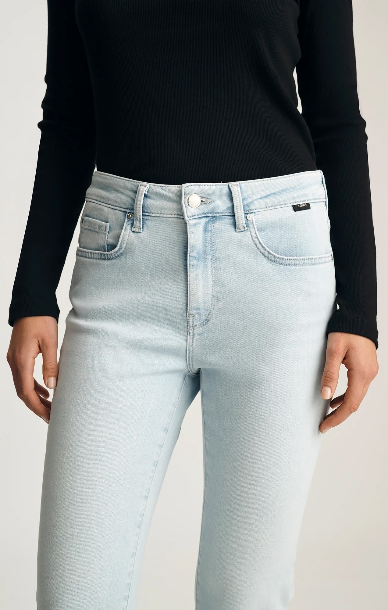 Slim Fit Cropped Stretch Denim Jeans