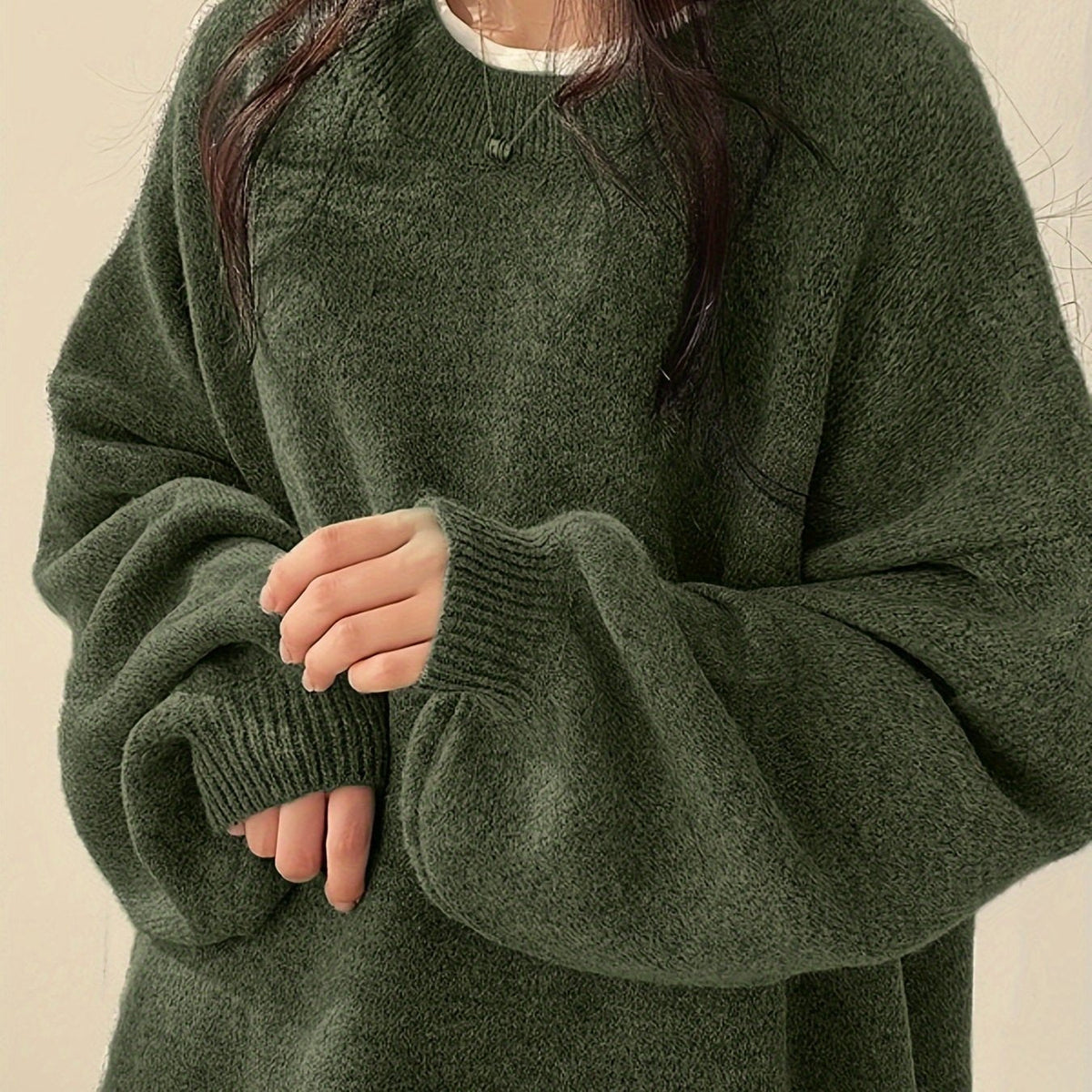EVERLIGHT | SPLIT DETAIL CASUAL SWEATER