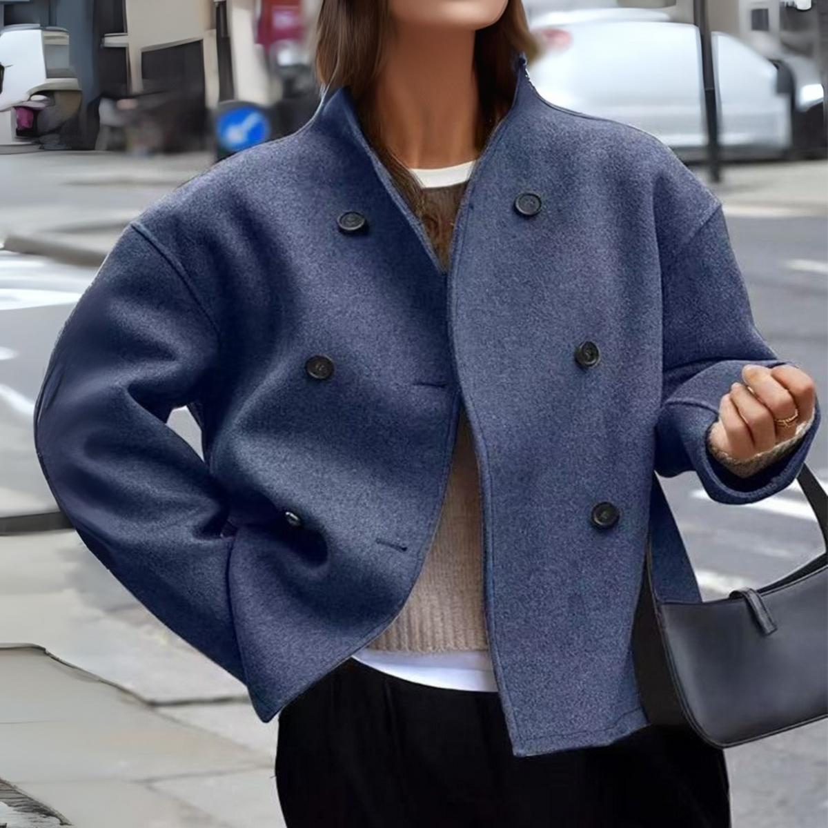 BINI™ - Cozy Long Sleeve Stand Collar Coat