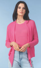 Four-Way Mesh Knit Cardigan