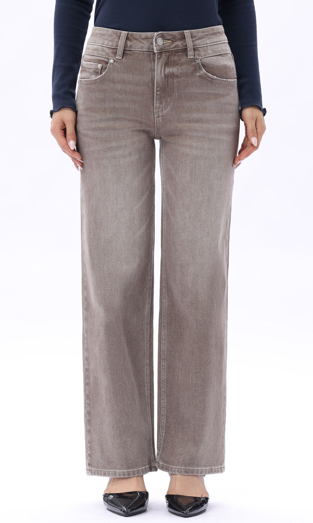 Straight Leg Vintage Wash Jean