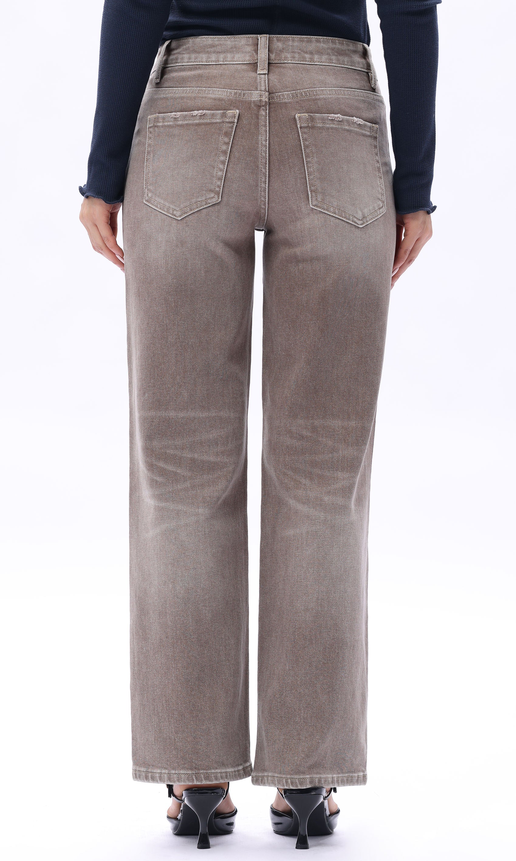 Straight Leg Vintage Wash Jean