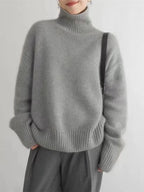 ISABOLL | CASHMERE HIGH-NECK SWEATER