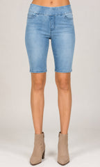Pull-On Denim Bermuda Short
