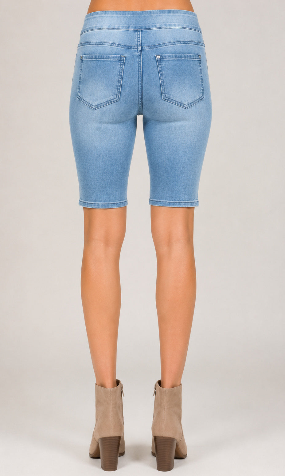 Pull-On Denim Bermuda Short