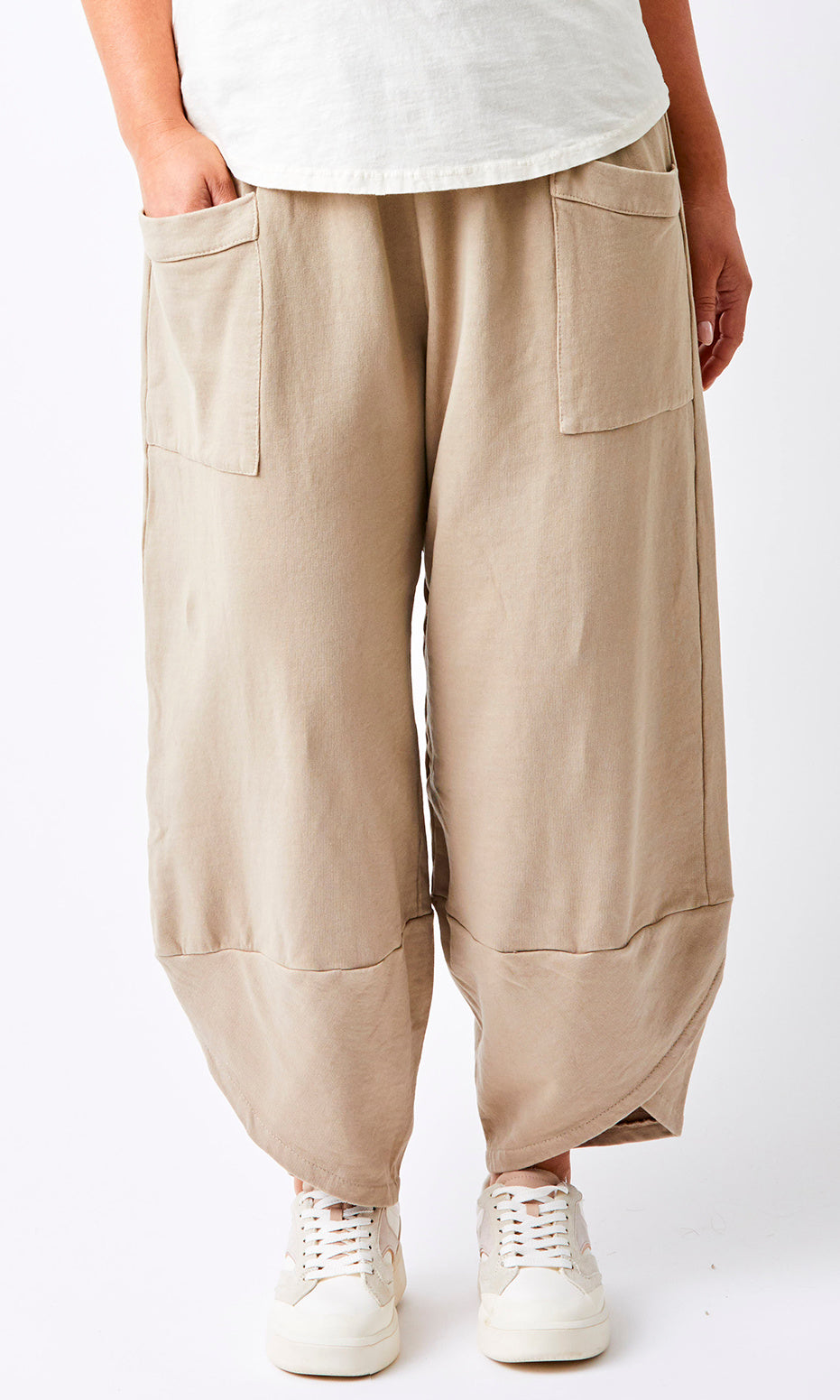 Barrel Leg Pocket Pants
