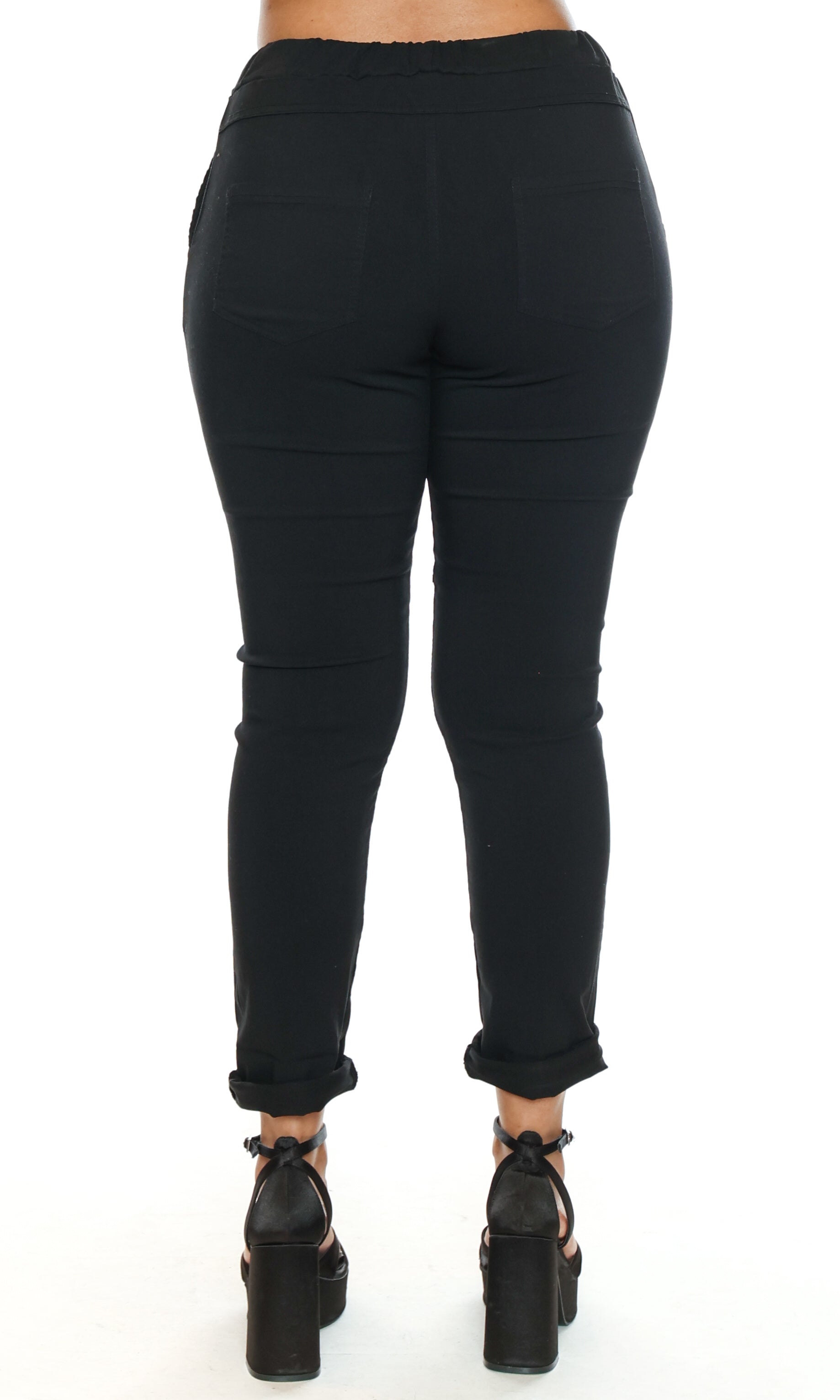 Zip Pocket Pull-On Pants