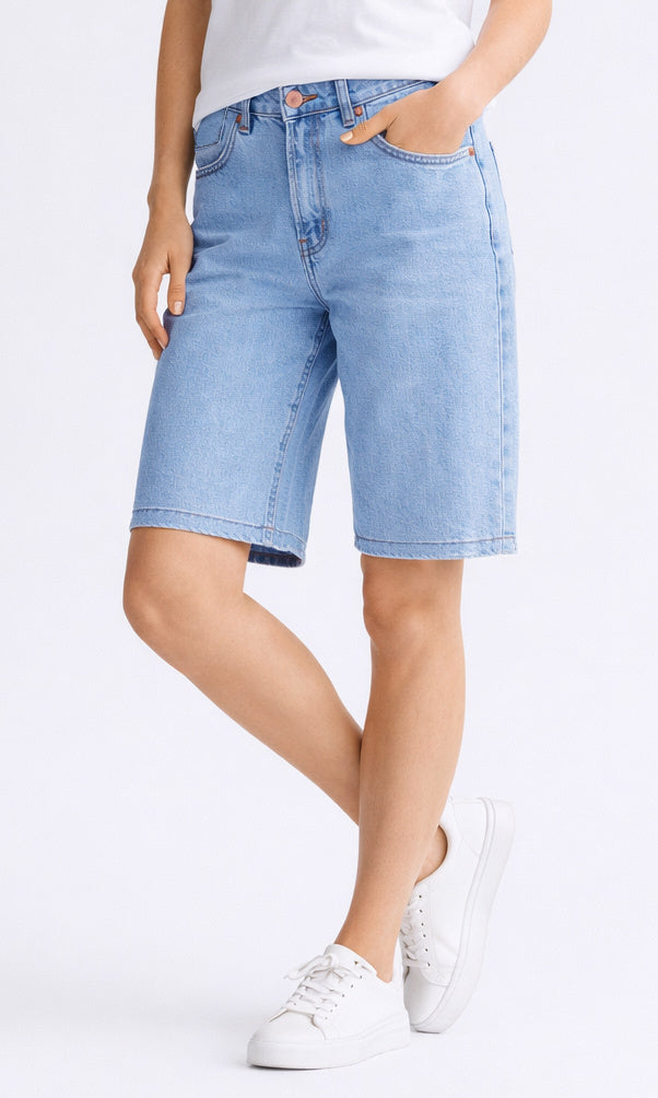 Classic Denim Bermuda Shorts
