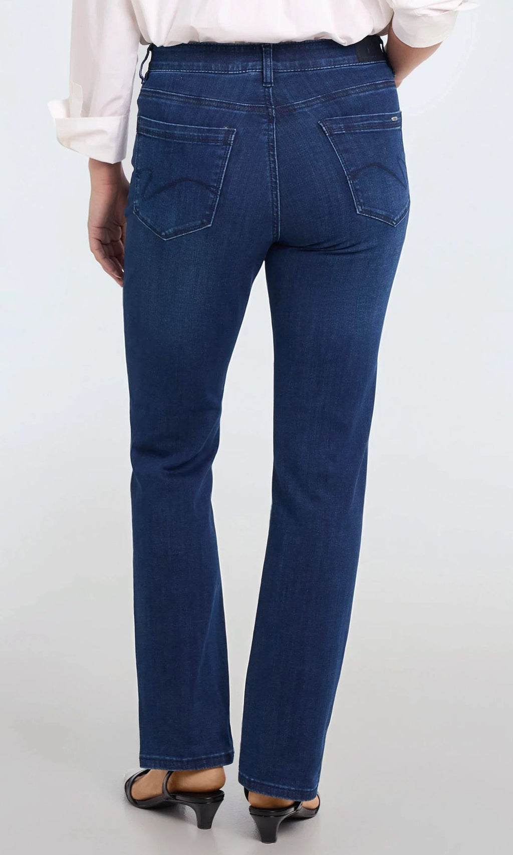 Classic Mid-Rise Straight Leg Denim