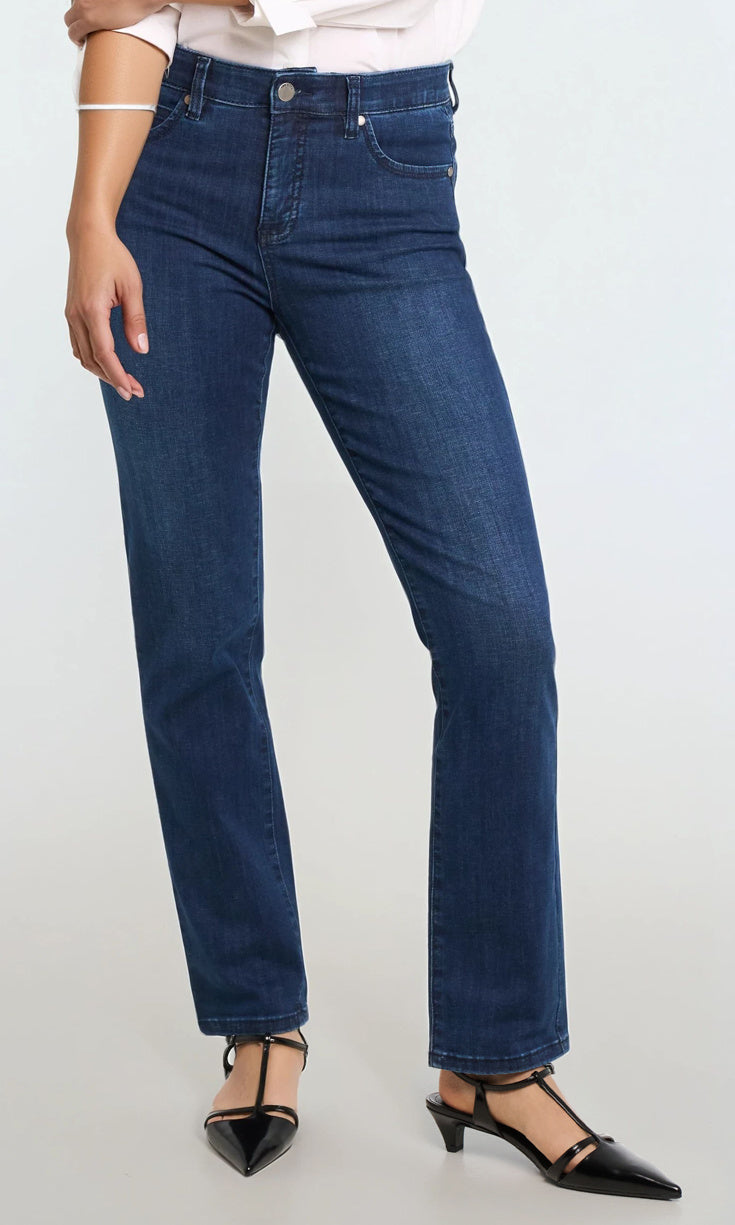 Classic Mid-Rise Straight Leg Denim