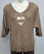 Heart Detail Knit Top
