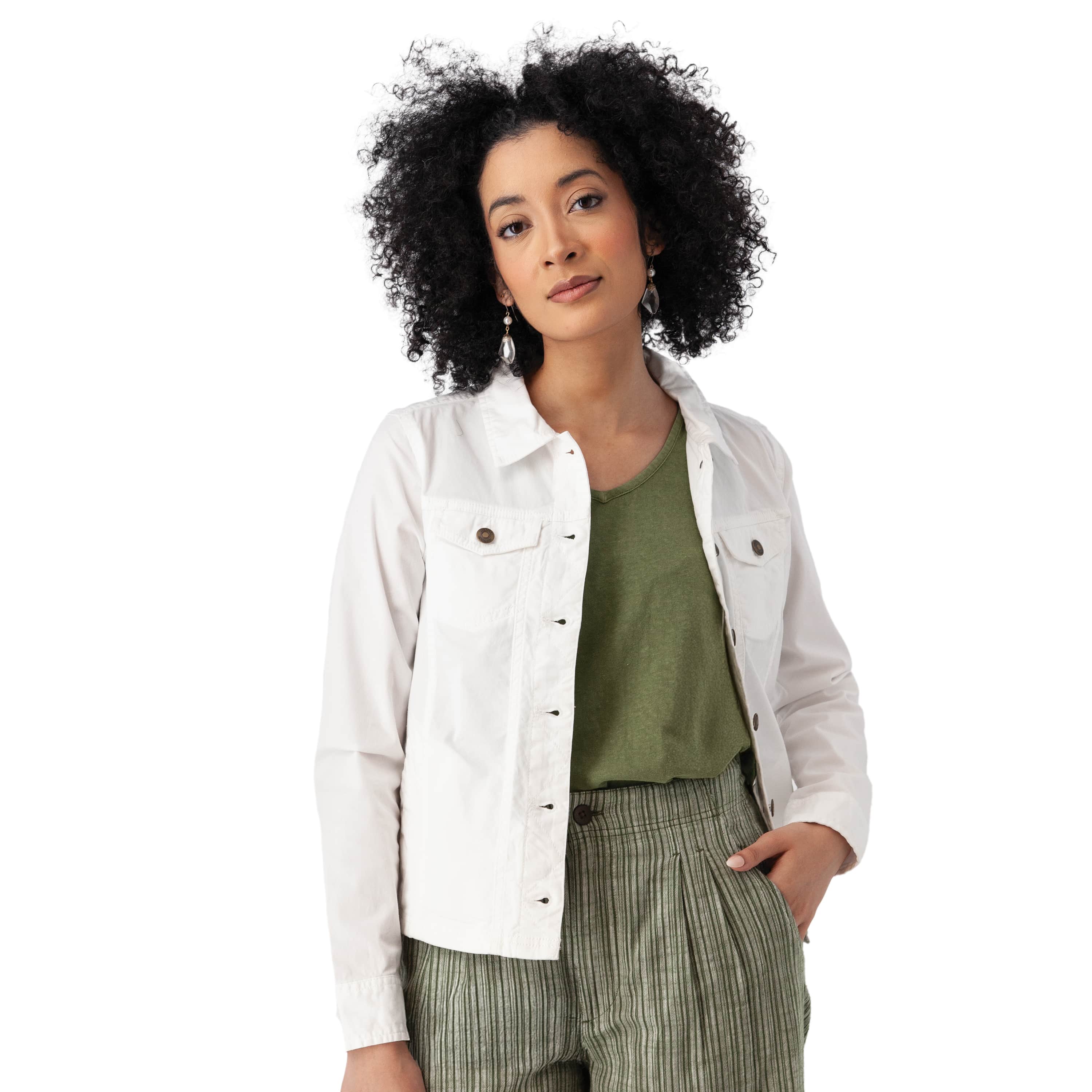 Organic Cotton Stretch Utility Jacket