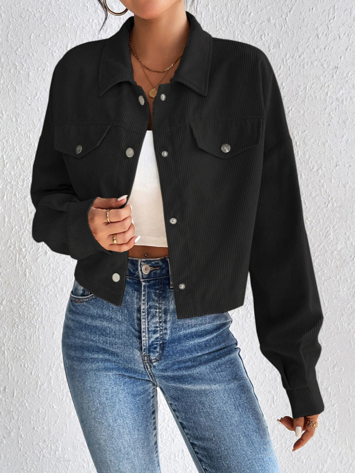 TALLULAH™ – Vintage Collared Button-Up Jacket
