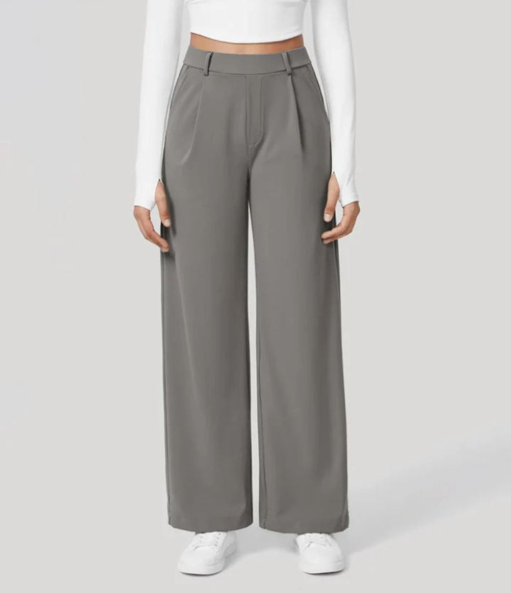 CHARMIE™ - Casual High Waist Straight Leg Pants