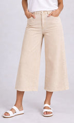 Cropped Wide Leg Denim