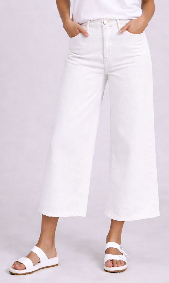 Cropped Wide Leg Denim