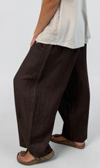 Relaxed Linen Wide Leg Pant