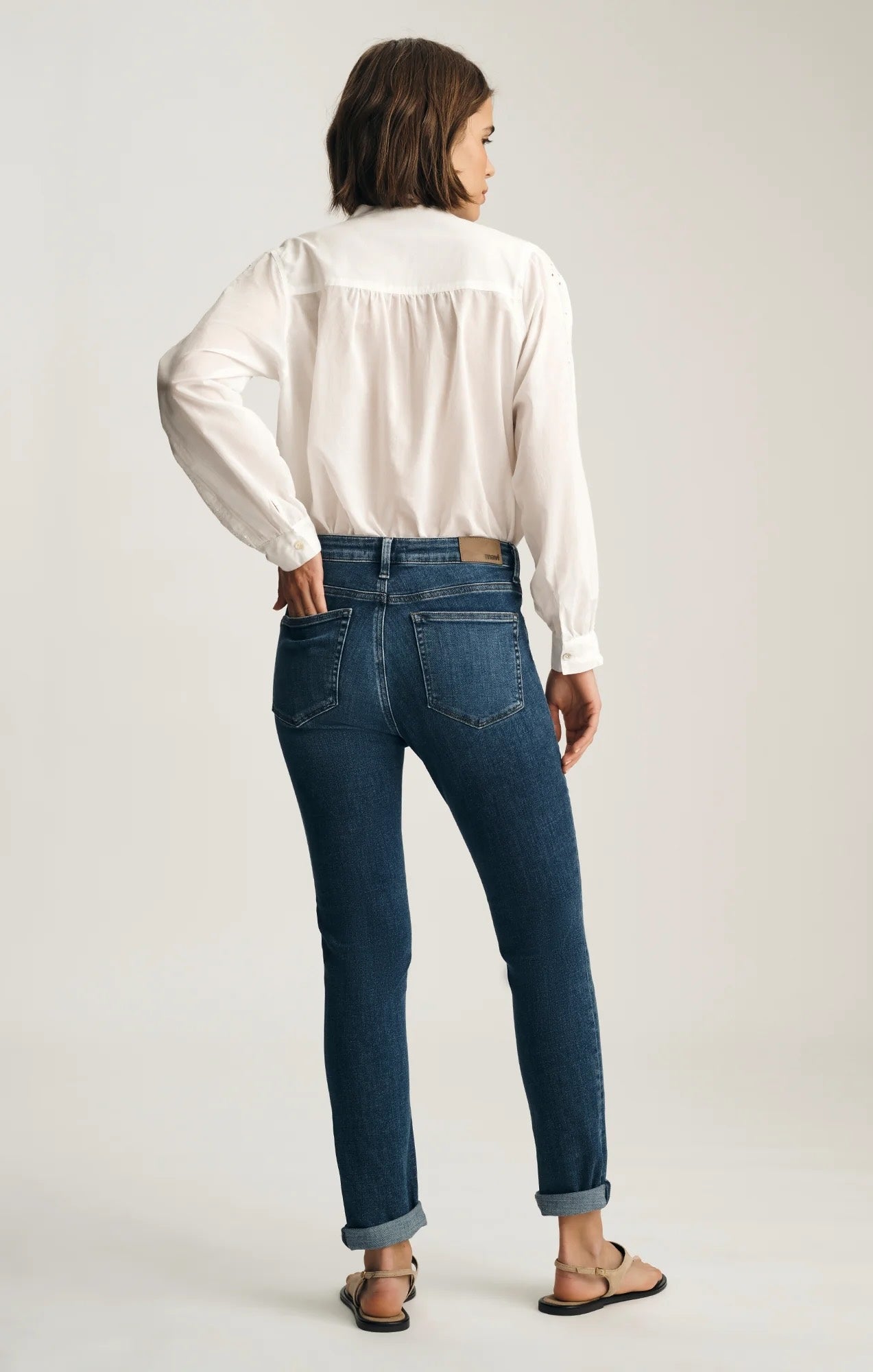 Mid-Rise Slim Stretch Denim Jeans