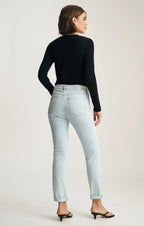 Slim Fit Cropped Stretch Denim Jeans