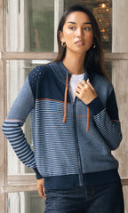 Mixed Knit Cashmere Blend Jacket