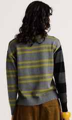 Mixed Stripe Cashmere Blend Sweater