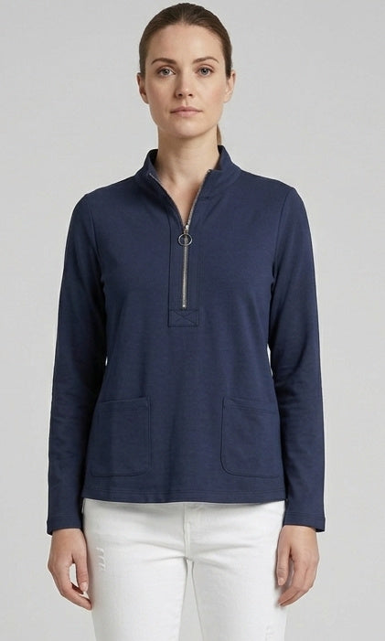 Half Zip Knit Pullover